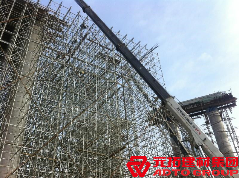 盤扣腳手架是什么材料，盤扣架多少米一噸？